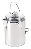 Stansport Aluminum Percolator Coffee Pot, 9 Cups