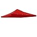 Yescom 10x10Ft Gazebo Top Replacement for Beach Cabanas for 1 Tier Outdoor Canopy Cover Patio Garden Yard Party Red