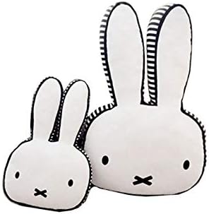 Plush Pillows Cartoon Rabbit Shape Pillow Soft Lumbar Back Cushion Children's Room Decoration Pillow (Large:40cmX60cm/15.7" X23.6)
