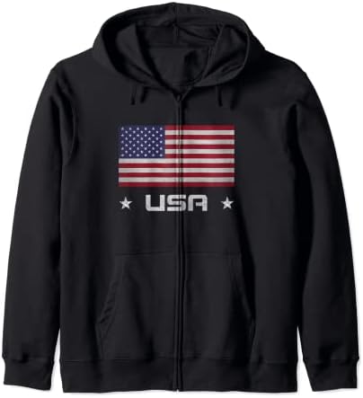 Prayersavenu アメリカ国旗　ジップフーディー Amazon.com: God Family Country Freedom - Patriotic USA Flag - ON