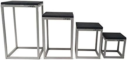 Uber Soccer Plyometric Tables - Set of 4-12" (27.5 lbs) - 18" (37.5 lbs) - 24" (50lbs) - 30" (60lbs) - Steel Contruction