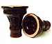 Enimay Shisha Ceramic Hookah Clay Bowl Tobacco Head, Dark Brown, Large