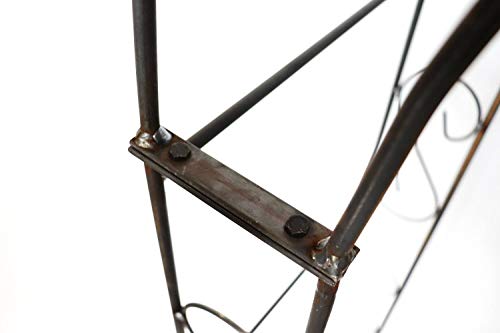 Rosenbogen Rund aus Metall stabil, Vollmaterial 12 mm mit Edelrost, Rankgitter Breite 165cm Höhe 245cm Tiefe 40 cm, incl… – Bild 4