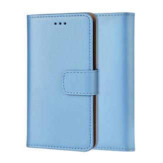 ameego Genuine Leather Bookcase for iPhone 11 PRO Max, Premium authentic Genuine Leather Wallet case with Magnetic, Kickstand, Cash & Card Slots Stockproof Slim Flip bookcase cover 6.5" (Blue)