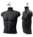 Upper Male Torso Form, Black - Pack of 3