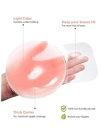 Cubiertas adhesivas sin pezón Silicona sin tirantes Reutilizable Levante la cubierta del pezón Empanadas Sujetador para dama Rosa