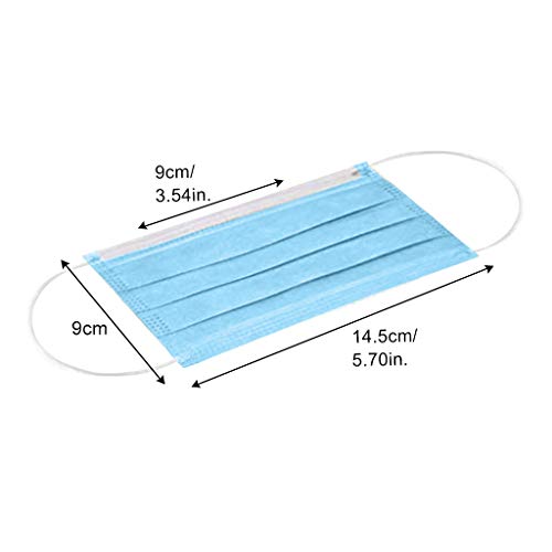 Wendyy Disposable 3-Layer Earloop Face Protection with Pink Green Yellow White Blue, Pattern, 5 Colors in The Box(10/20/30/50 pcs) (Multicolor, Child-50pc)