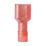 Ancor 221408 Marine Grade Electrical Nylon Insulated Double Crimp Funnel Entry Fully Insulated Disconnects with Insulation Grip (Female, 22 to 18-Gauge, 100-Pack)