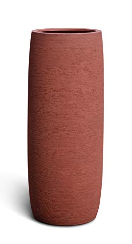 ESCHBACH® Pflanzkübel Long Barrel 140 Rosso Rot Rund XXL * 55 x 55 x 137 cm * 10 Jahre Garantie