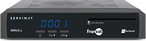 Servimat Décodeur Satellite Fransat Hd Sirius3 Noir