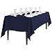 LinenTablecloth 60 x 102-Inch Rectangular Polyester Tablecloth Navy Blue