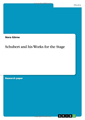 Schubert and his Works for the Stage