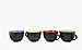 Bruntmor 24 oz Coffee Mugs Set of 4 - Oversized Black Multicolor Coffee Mugs with Handle - Ideal for Coffee, Tea, or Soup - Durable, Microwave and Dishwasher Safe Ceramic Cup for Hot or Cold Beverages