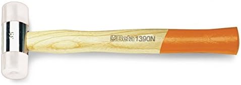 BETA Tools 1390N 35 Nylon Face Hammer Wooden Shaft - Black/Orange - Image 3