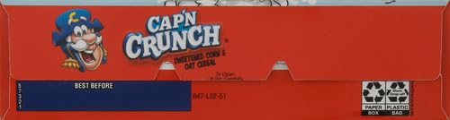 QUAKER CAP’N CRUNCH SWEETENED CORN & OAT CEREAL, 12.6 OZ