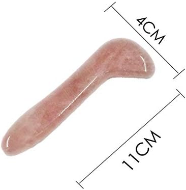 HMMXH Jade roller and scraping massage Tool Set - 100% pure Jade stones Anti-Aging Facial Roller help with Rejuvenates Face,around eyes and Neck Skin,2