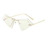YABINA Double Triangle Rimless Sunglasses