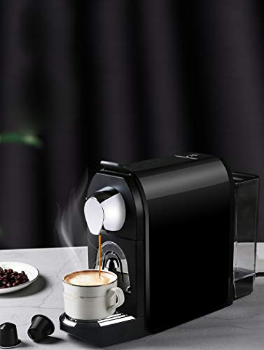 unknow Single-Service-Kapsel-Kaffeemaschine, Espressomaschine, Cappuccino Und Latte, Schwarz – Bild 4