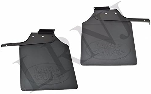 Scotch Painter's Tape Genuine OEM Rear Mudflap & Bracket Left & Right Hand Set Compatible with Land Rover Defender 110, Part # LR055339 & LR055331