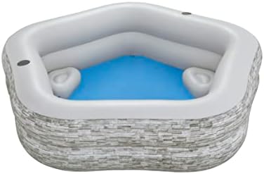 7' x 6'9" x 21"/2.13m x 2.06m x 53cm TruPrint Stone Family Pool