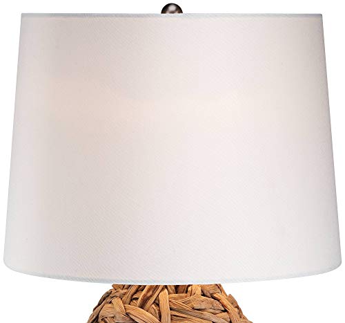 Nantucket-Tropical-Table-Lamp-Natural-Seagrass-White-Drum-Shade-for-Living-Room-Family-Bedroom-Bedside-Nightstand-Office-360-Lighting Nantucket Tropical Table Lamp Natural Seagrass White Drum Shade for Living Room Family Bedroom Bedside Nightstand Office…