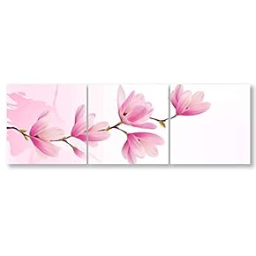 signwin-3 Piece Canvas Wall Art-Romantic Flower-Canvas Prints Home...