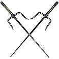 Etrading Set of 2 19" Black Octagon Sai Karate Practice Sai Set