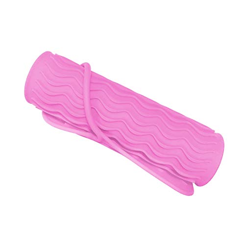 Sygile Silicone Heat Resistant Travel Mat, Anti-heat Pad for Hair Straighteners, Curling Irons, Flat Irons and Other Hot Styling Tools - Baby Pink