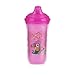 Nuby Insulated No Spill Easy Sip Cup with Vari-Flo Valve Hard Spout, Girl, 3 Count