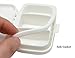 Meta-U Small Pill Box Supplement Case for Pocket or Purse - 3 Removable Compartments Travel Medication Carry Case - Daily Vitamin Organizer Box (White)