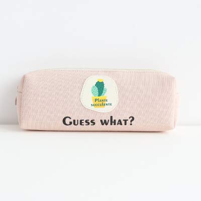 Amazon Com Kwors Natural Cactus Time Cotton Pencil Case Pencil