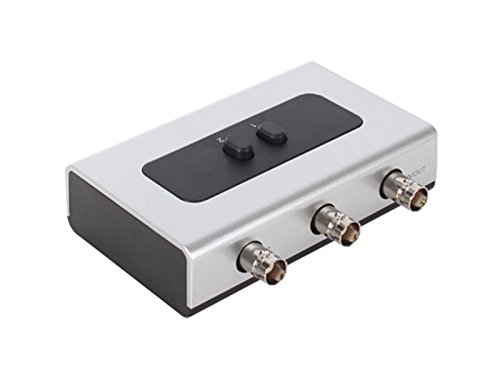 BNC Manual Switch BOX Composite Audio,video CCTV Camera Selector RG59 Coaxial