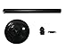 VIP Crowd Control Plastic Safety Queue Stanchion Barrier Set with 32' Chain 4 PCS and C-Hook (Black) New Upgrade Version