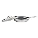 Viking 5-Ply Non Stick Frying Pan, 10 Inch Stainless Steel Kitchen Cookware with Lid, Satin Finish