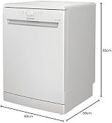 Indesit Push and Go D2F HK26 UK 14 Place Dishwasher White view 6