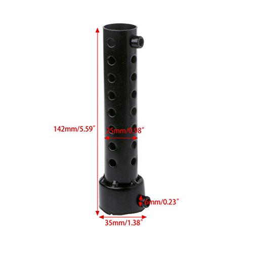 Kangnice 35mm Universal Motorcycle Exhaust Can DB Killer Silencer Muffler Baffle Black - Thumbnail 5