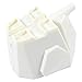 Elephant Plastic Kitchen Cutlery Drainer - Dinnerware Utensils Storage, Tooth Brushes Organizer for Bathroom, Sink, Bedroom Cosmetic Organized Holder, Storage Box - White, 6 x 4.75 x 3.75 Inches