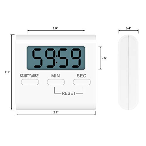 Kissarex Digital Kitchen Countdown Timer Teachers Classroom Counter Large LCD Loud