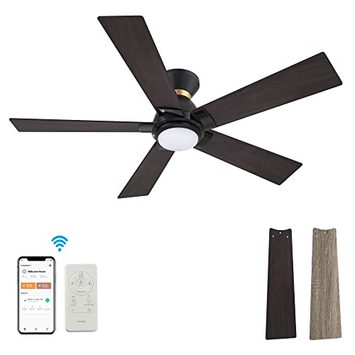 Smart Wifi LED Ceiling Fan in Indoor/Outdoor, 52inch Plywood smart