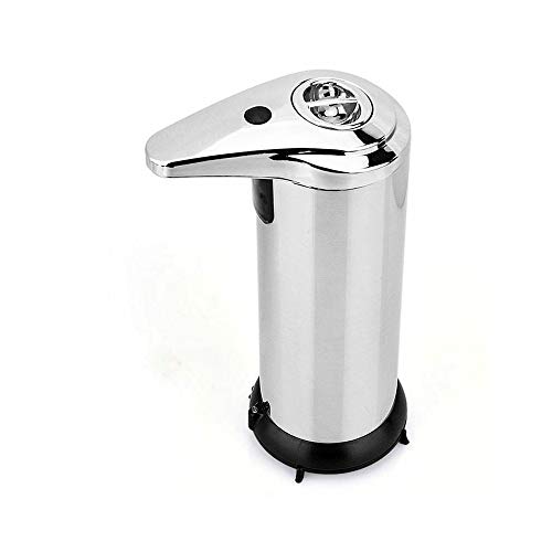 FanBell Automatic Touchless Liquid Kitchen Soap Dispenser with Waterproof Base, Infrared Motion Sensor Stainless Steel Dish Liquid Hands-Free Auto Soap Dispenser