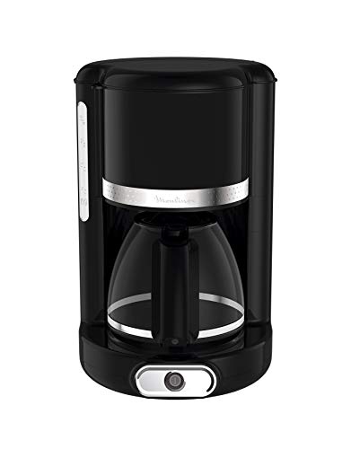 Moulinex FG3818 Soleil Glas-Kaffeemaschine (1000 Watt, Kapazität: 1,25 Liter, automatische Abschaltung) schwarz…