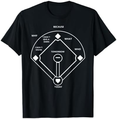 Amazon.com: Who's On First Funny Baseball Diagram Unisex T-Shirt