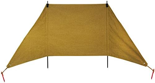 焚火陣幕 コットン キャンプ アウトドア 帆布製 焚火 防風 風よけ 目隠し ウィンドスクリーン 収納袋付