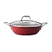 Guy Fieri Light Weight Cast Iron 5-Quart Braiser Pan, Red