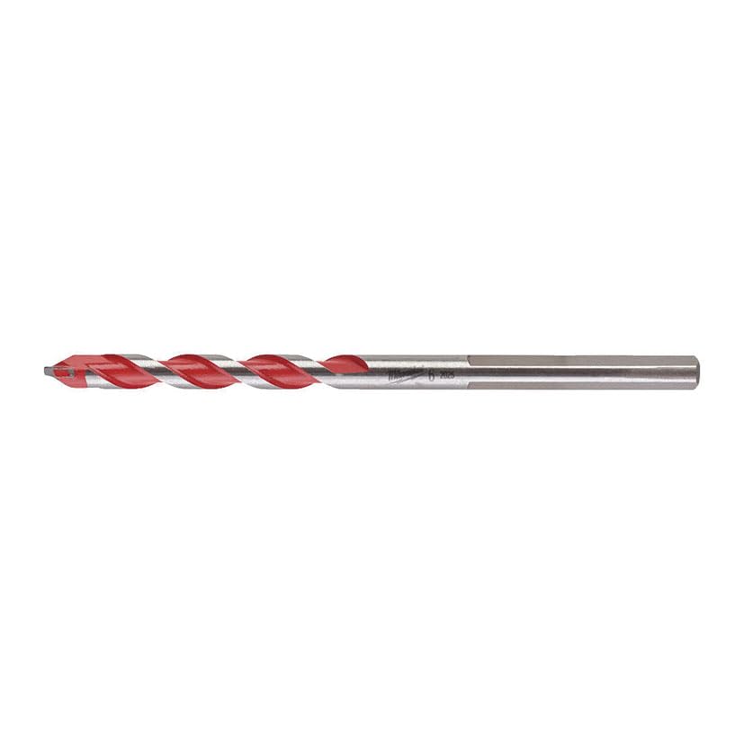 Milwaukee 4932471175 Premium Concrete Drill Bits 3-Sided Shank, 6 mm Diameter, 100 mm Long