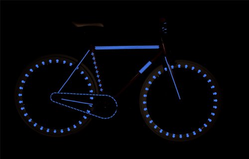 RydeSafe Reflective Decals - Hexagon Kit - Small (Blue)
