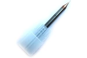 JERRAY 5pcs 0.4mm Cutting Tools HRC60 2 Flutes Micro Grain Tungsten Carbide Flat End Mill CNC Milling Cutters Router Bits