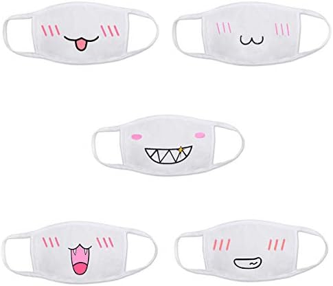 Mouth Mask, Unisex Cartoon Funny Mouth Mask EXO Mask Anti-dust Cotton Face Mask for Men Women Lovers Kids Teens