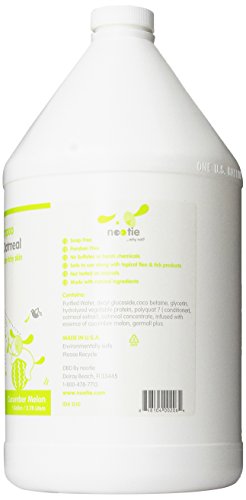 Nootie Soothing Aloe and Oatmeal Pet Shampoo, Cucumber Melon - 1 Gallon Size