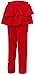 Simplicity Girls Stretchy Fleece Lined Footless Leggings with Ruffle Tutu Skirt